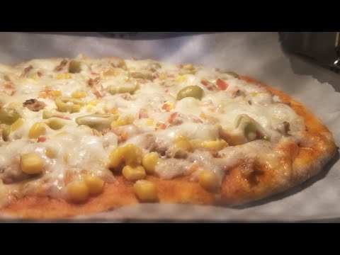 Видео: Цельнозерновая пицца/Пицца с тунцом/whole grain tuna pizza