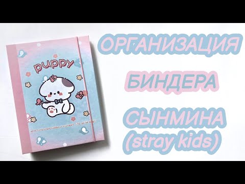 Видео: ОРГАНИЗАЦИЯ БИНДЕРА СЫНМИНА. БИНДЕР STRAY KIDS. KIM SEUNGMIN BINDER.🧡