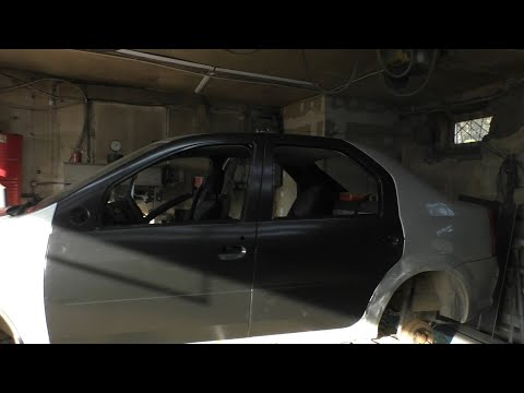 Видео: Рено Логан боковой удар ч.2