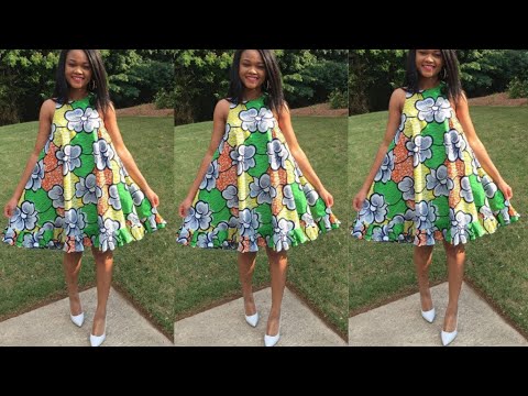 Видео: Быстрое и простое короткое платье-кружок со сборкой/:платье-клеш: раскрой и пошив