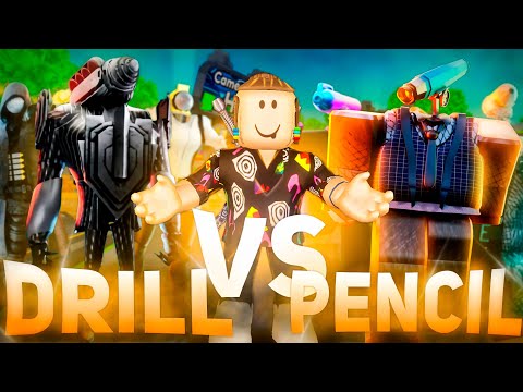 Видео: PENCILMAN сражается с DRILLMAN в Toilet Tower Defense Roblox