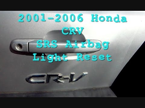Видео: Сброс индикатора подушки безопасности SRS Honda CRV 2001-2006