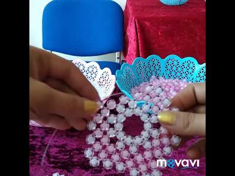 Видео: Конфетница из акриловых бус