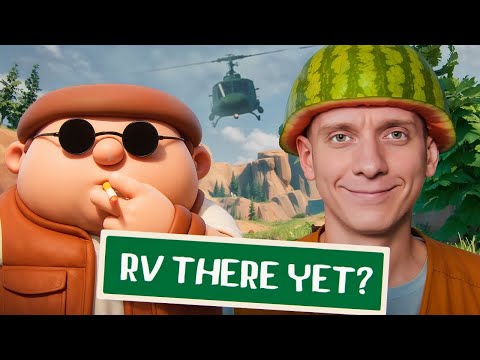 Видео: Еб*ный Вертолет в RV There Yet / Кооп Прохождение