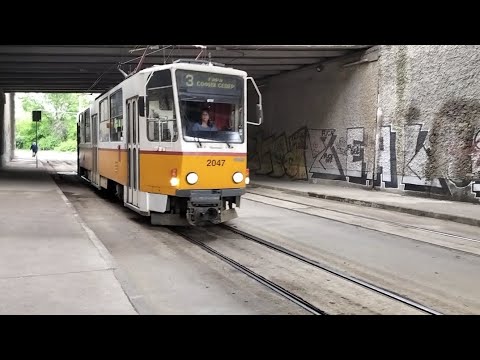 Видео: Трамвай 3 от Триъгълника до пл. Централна гара (2047) С променен маршрут