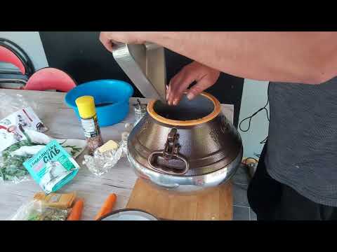 Видео: мясо по кремлёвски из костей в афганском казане