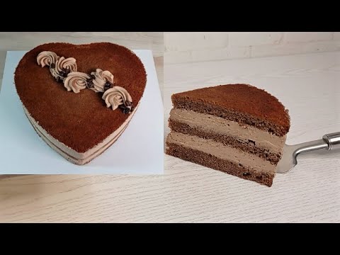 Видео: торт КОФЕЙНЫЙ БАРХАТ ! Сборка кофейного торта ! Бисквит в форме сердца! ПОДРОБНО ! БАРХАТНЫЙ БИСКВИТ