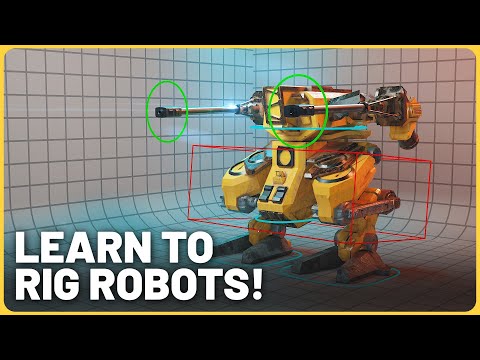 Видео: Анимация и оснастка роботов в Blender 3D