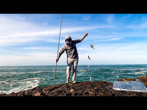 Видео: Рыбалка на сабики спиннингом с берега. || Вот как можно ловить рыбу сабики.