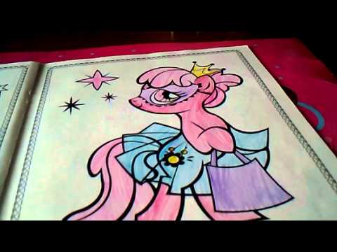 Видео: Моя раскраска мои маленькие пони:-)