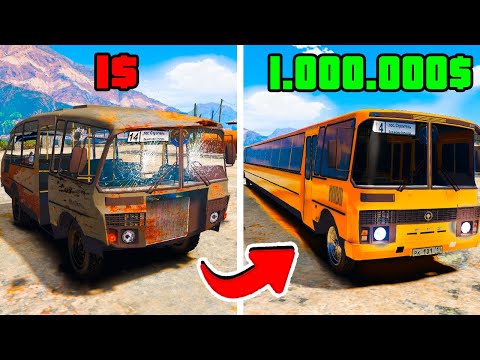 Видео: НАШЕЛ СТАРЫЙ АВТОБУС ПАЗИК И ПРОДАЛ ЕГО ЗА 1 МИЛЛИОН ДОЛЛАРОВ В ГТА 5 МОДЫ! ОБЗОР МОДА В GTA 5 ВИДЕО
