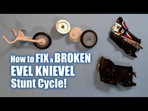 Видео: Как починить сломанный трюковой мотоцикл Эвела Нивела