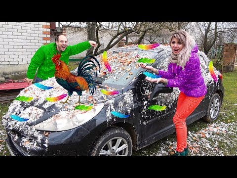 Видео: МАШИНА ЛЕНЫ СТАЛА КАК "ЧУДО В ПЕРЬЯХ". СМОЖЕТ ли МАШИНА ЛЕТАТЬ?