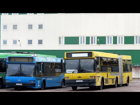Видео: Предновогоднее видео! Все рабочие автобусы города Борисов.