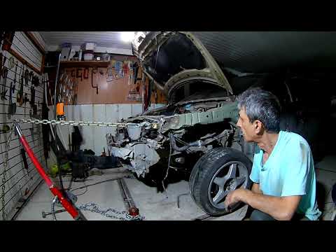 Видео: Лобовой удар НИССАН ПРЕМЬЕРА + зад.