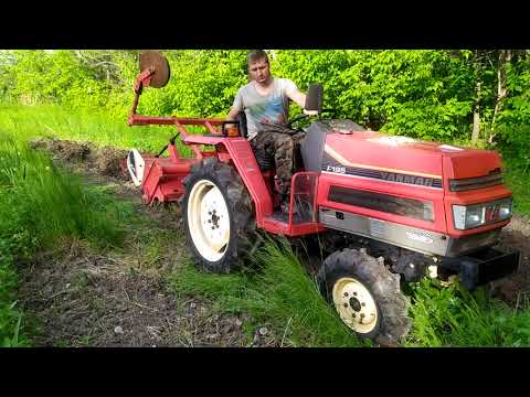 Видео: Мини трактор Yanmar F195D.