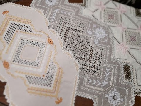 Видео: Все мои вышитые работы в технике Hardanger