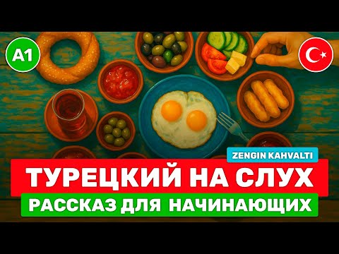 Видео: Короткие истории на турецком для начинающих // Турецкий язык на слух // ☕ Zengin Kahvaltı (A1)
