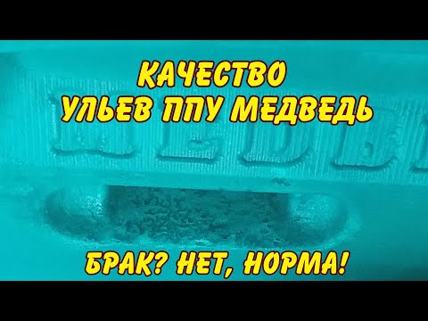 Видео: пчеловодство. ПРАВДА О ульях ППУ МЕДВЕДЬ  брак? нет, норма!