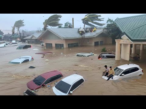 Видео: Трагедия на Филиппинах! Себу тонет, тайфун «Тино» вызвал разливы рек