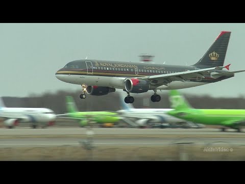 Видео: Красивые взлеты и посадки в Домодедово, 13 марта 2020.