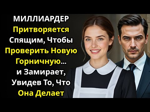 Видео: МИЛЛИАРДЕР Притворяется Спящим, Чтобы Проверить Новую Горничную… и Замирает, Увидев То, Что Она Дела