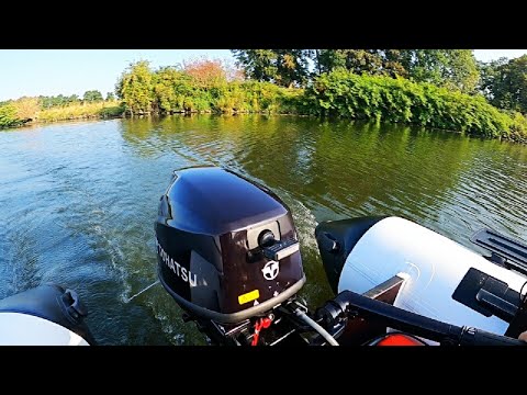 Видео: Этот ЯПОНЕЦ работает тише воды! Обкатка лодочного мотора TOHATSU 9.8) и всех моих новых приобретений