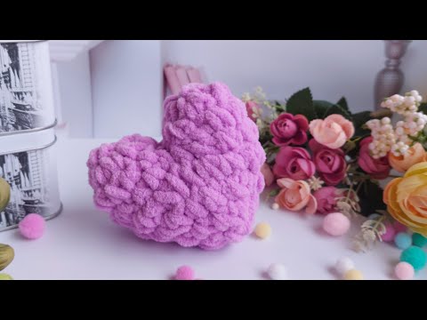 Видео: Сердечко за 5 хвилин з пряжі Alize Puffy Fine