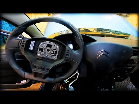 Видео: Как снять руль без прокола Citroen C-Elysee 2012- н.в.