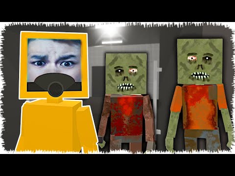 Видео: Төрт бұрышты зомбилер арасында жалғыз қалдым | Майнкрафт Алик
