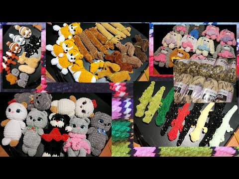 Видео: Собираю игрушки для большой ярмарки! Новая пряжа)))