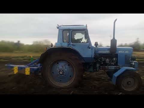 Видео: Вспашка огорода с помощью ,, ПШК-3" без одного корауса