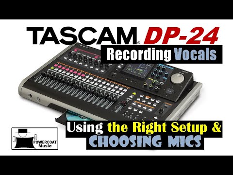 Видео: Цифровая портастудия Tascam DP24/DP32: запись вокала