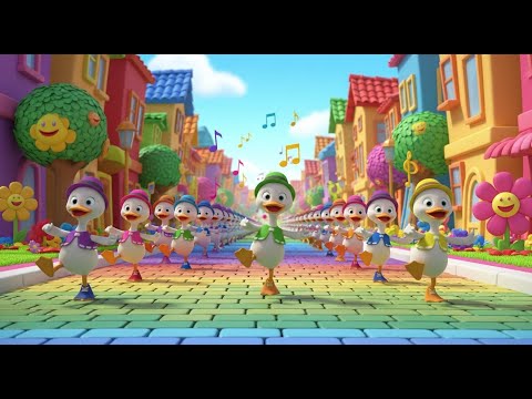 Видео: Десять Утят Танцуют в Ряд 🦆🔟 | Детская Песенка
