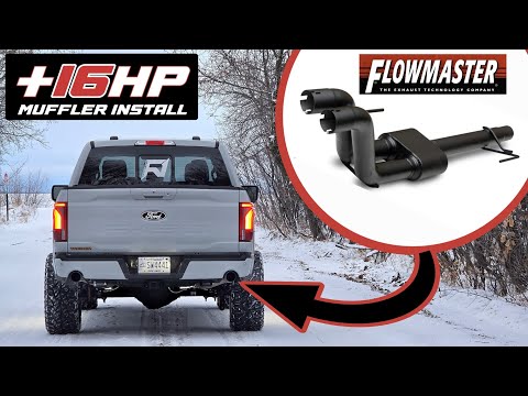 Видео: 21-25 Установка глушителя Flowmaster Outlaw F150