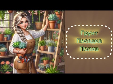 Видео: Суккуленты. Грунт, посадка и полив #succulent #echeveria #цветыдлядома 
