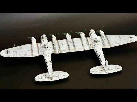 Видео: Heinkel He 111Z — Самый большой в мире буксир-планер — ПОЛНАЯ СЕРИЯ ВИДЕО СБОРКИ [1/48] — Эпизод №2