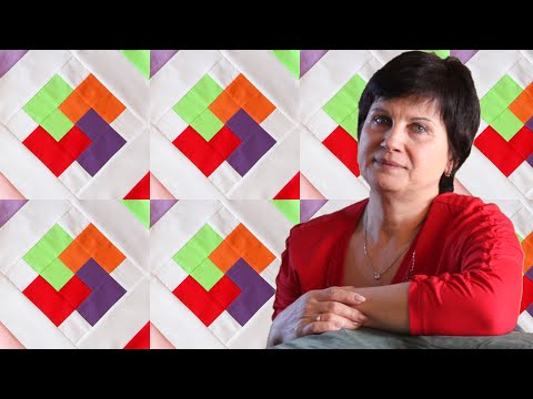 Видео: Самый простой вариант пошива блока "Карточный фокус"! Подойдет для начинающих + эскизы покрывал