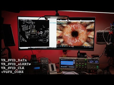 Видео: Работа vGFX Core и шины SVID на примере asus x55a