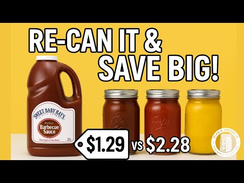 Видео: Экономьте деньги, перерабатывая приправы на развес | Консервирование барбекю, кетчупа и горчицы