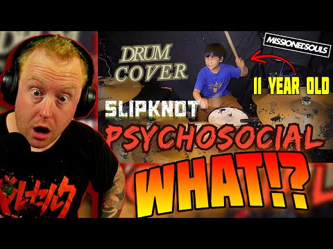 Видео: ОН ТАК ТАЛАНТЛИВ! - ICE | Slipknot - PSYCHOSOCIAL | РЕАКЦИЯ на кавер на барабан