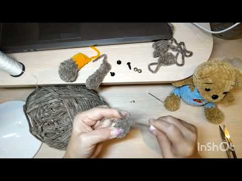 Видео: подробный МК на мишку в комбинезоне.