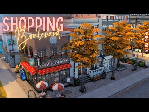 Видео: Шопинг бульвар│Строительство│Shopping Boulevard│SpeedBuild [The Sims 4]