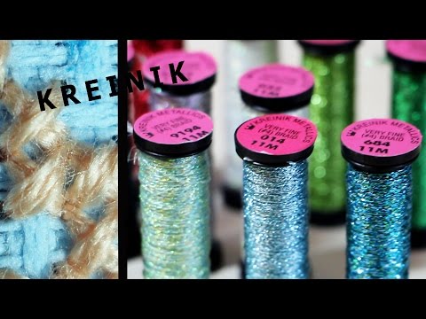 Видео: Нитки KREINIK. Моя коллекция. Виды и использование металлизированных ниток.