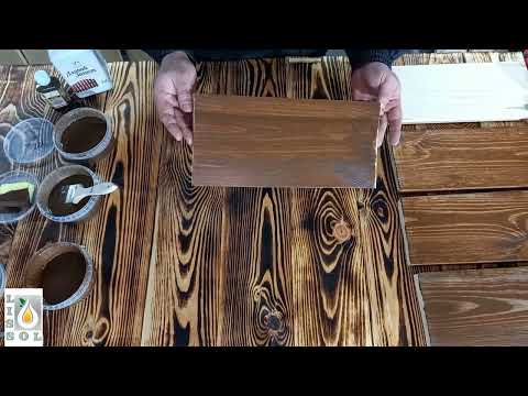 Видео: Тонування деревини олією "Лляний захист"