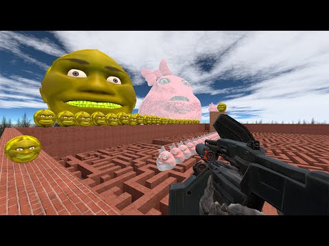 Видео: Гигантская дыня Lin Gang и заморозка для Пинки в Maze Gmod