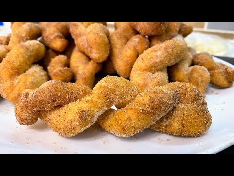 Видео: ПОНЧИКИ на кефире. Нереально вкусные КРУЧЁНЫЕ ПОНЧИКИ, цыганка готовит.