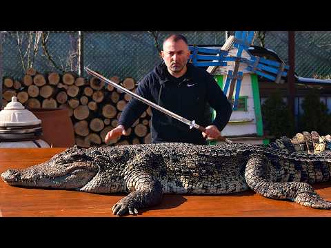 Видео: МЯСО КРОКОДИЛА на УГОЛЬНОМ ГРИЛЕ, МЯСО КРОКОДИЛА НА ГРИЛЕ.