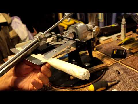 Видео: Заточка японского ножа KASUMI сталь VG 10.