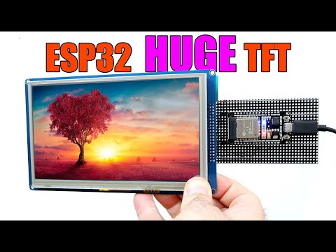 Видео: Самый большой TFT-дисплей 7" для Arduino или ESP32 — параллельная связь
